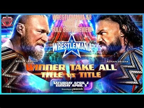 versus brock lesnar|WWE WrestleMania 38 Night 2 results .